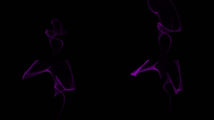 烟雾紫色粒子飘动效果透明通道