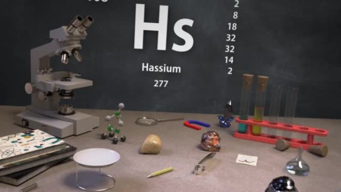 元素108 hhs元素周期表信息图