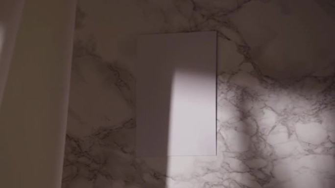一张空白的纸的特写镜头，在高清大理石表面拍摄的文本空间