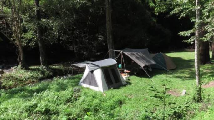 国家公园的露营帐篷