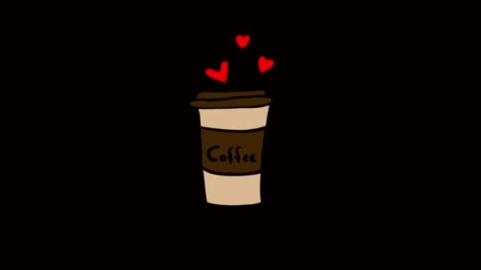 咖啡和爱黑色