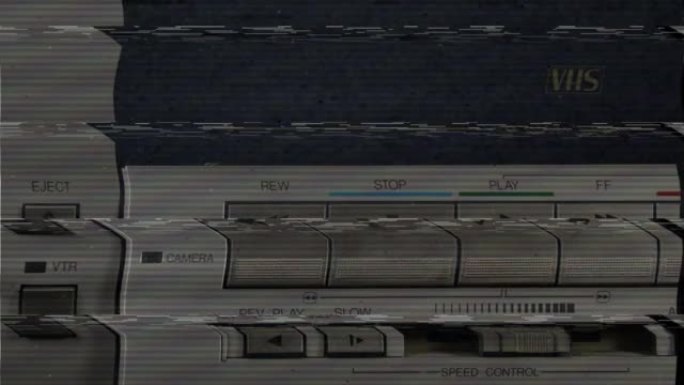 故障电视静态噪声失真信号问题错误视频损坏复古风格80s VHS