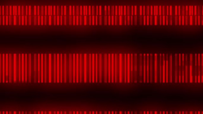 红色Dna数据代码背景循环。无缝科学Dna数据代码输出序列人类个性代码背景。
