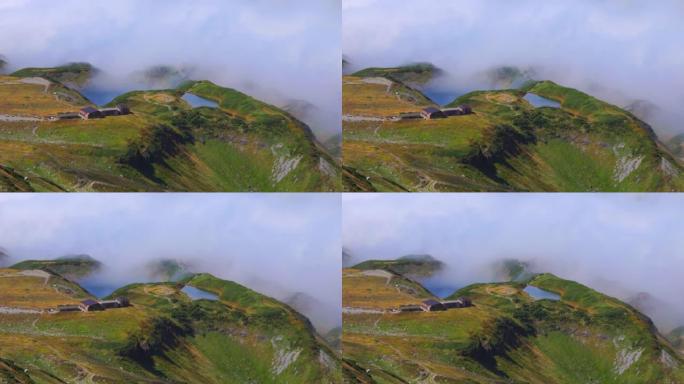 富山县初秋的武罗道风景，立山黑部高山路线