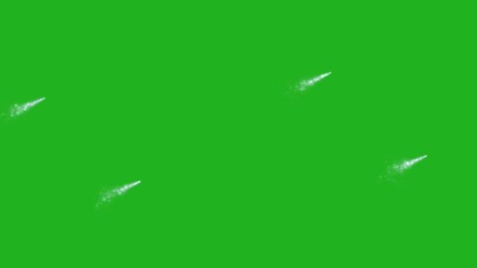 火箭移动路径绿屏运动图形