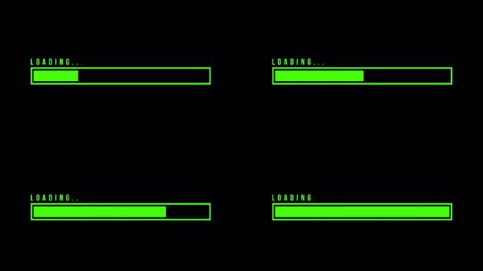 加载无缝循环，Alpha通道，现代和平面设计加载栏，进度屏幕，拖放您的素材，非常适合下载，上传，传输