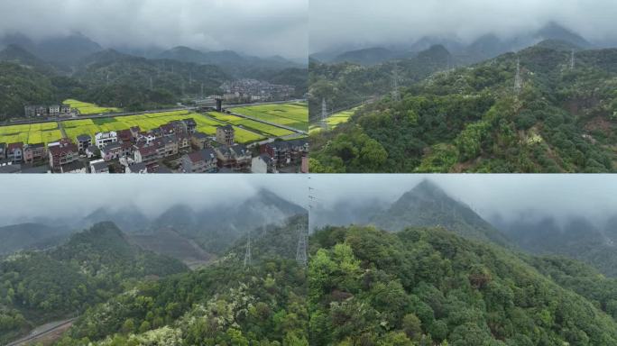 烟雨云雾缥缈的大山