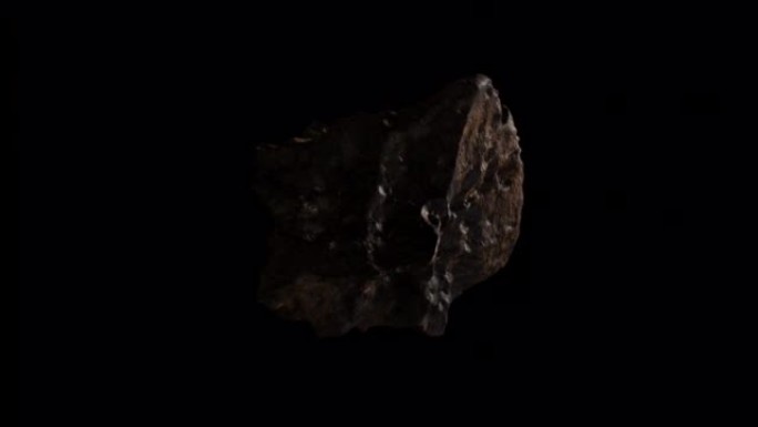 太空中的旋转侧小行星-太阳系的电影拍摄-3d动画