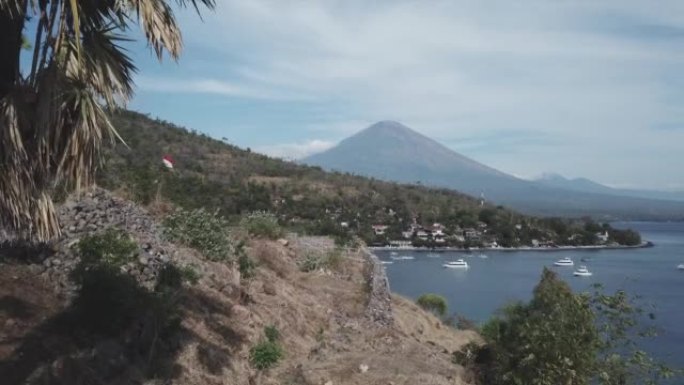 印度尼西亚巴厘岛Karangasem摄政区的Amed海岸景观