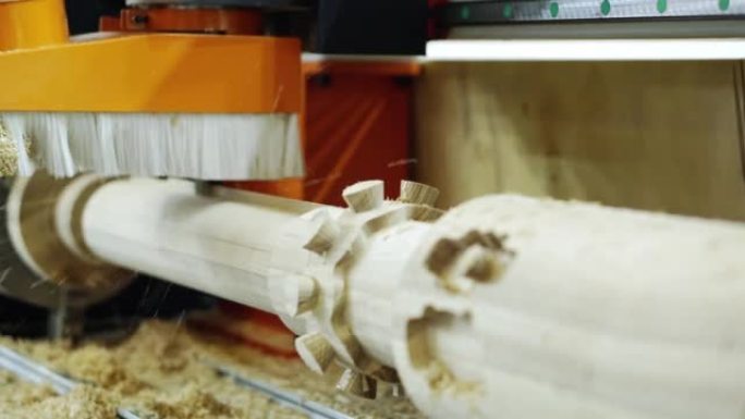 现代数控木工机床的延时视频