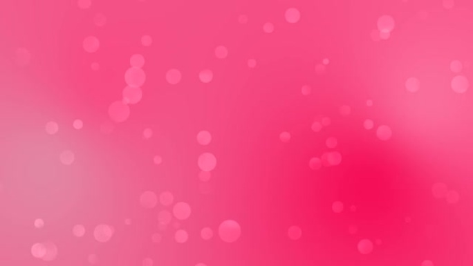 粉红、法式粉红、甜菊花和下唇bokeh渐变背景循环运动。移动泡泡彩色模糊动画背景。具有柔和色彩过渡的