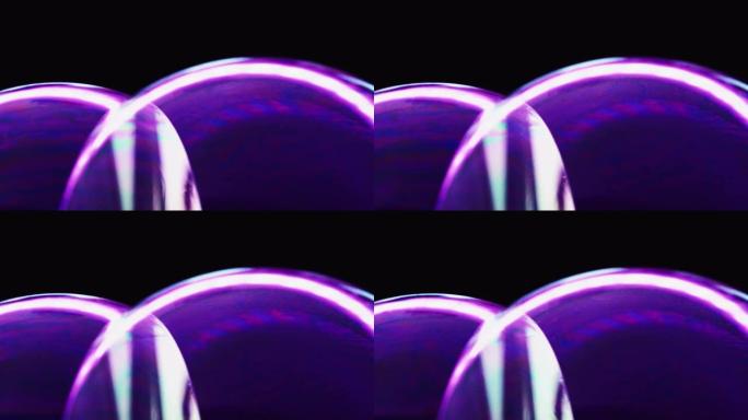 肥皂泡合并化学魔法微距拍摄