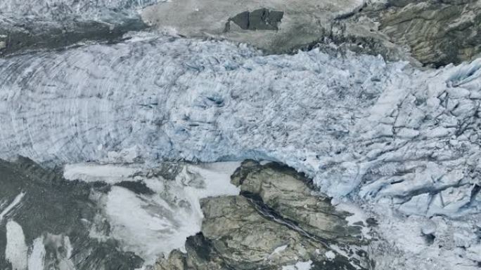 挪威冰川的鸟瞰图鸟瞰图