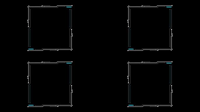 Hitech风格的科技平视显示器元件。