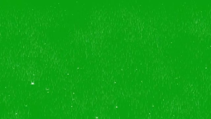 4k绿色色度背景下降雪的抽象背景