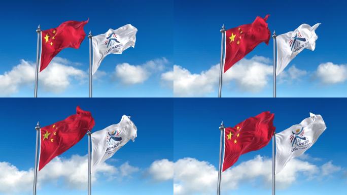 中国- 2023年世界大学生冬季运动会旗