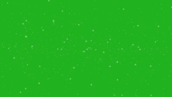 移动白色粒子绿色屏幕运动图形
