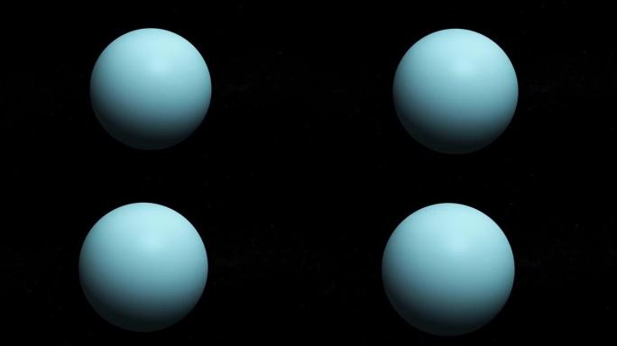 天王星3d行星旋转空间视图