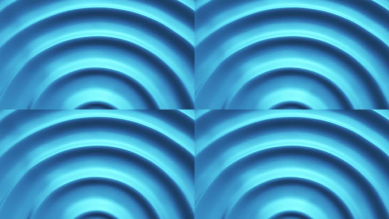 白色圆波股票视频的抽象液体动画