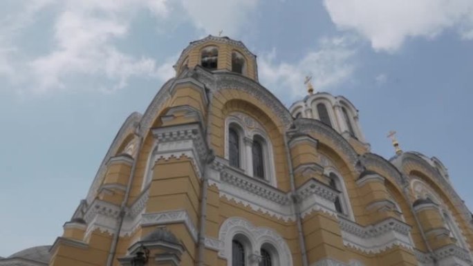 乌克兰。基辅。圣沃洛德米尔大教堂。基辅的弗拉基米尔斯基·索博尔。基伊夫的圣沃洛德米尔教堂。主要地标和