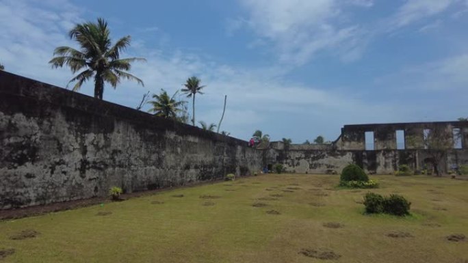 Anchuthengu或Anjengo Fort，Thiruvananthapuram，喀拉拉邦