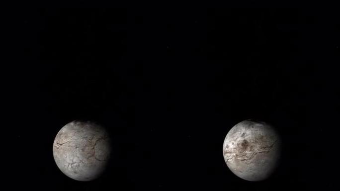 冥卫一，矮行星冥王星的天然卫星。4k垂直