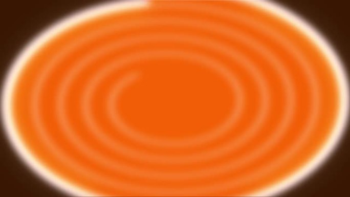 抽象橙色圆圈笔画动画