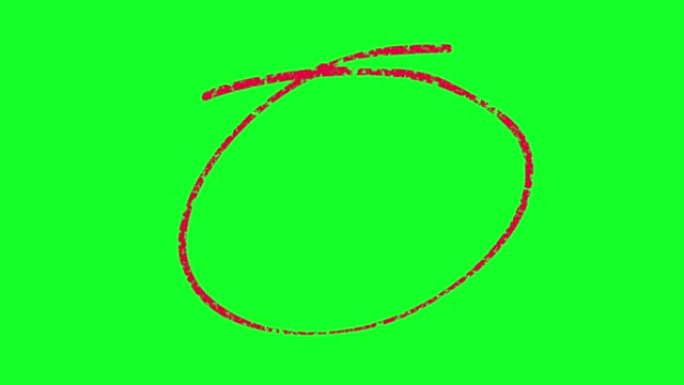10绿屏手绘红圈动画