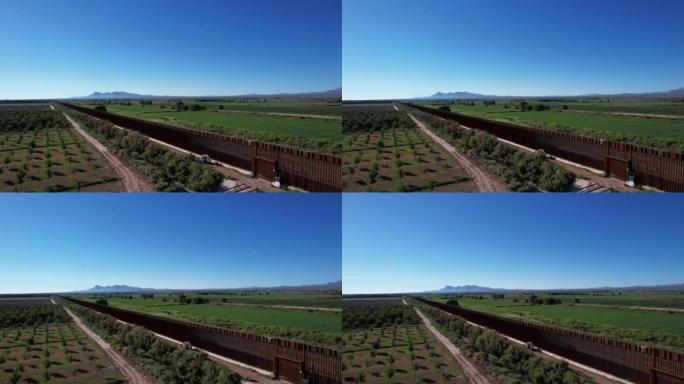 墨西哥-美国边境，靠近美国一侧的埃尔帕索县Tornillo