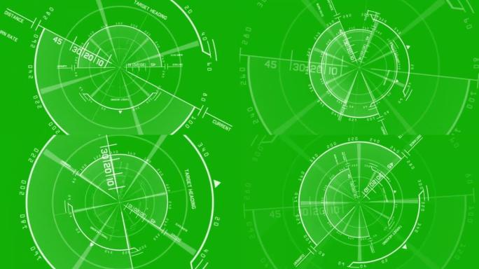 绿色屏幕背景的数字处理运动图形