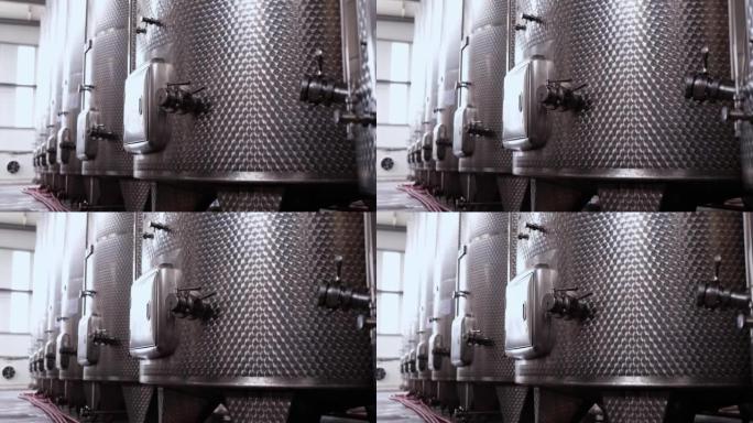 葡萄酒生产使用大批量不锈钢发酵罐