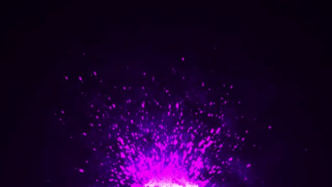 粒子尘埃紫色抽象光运动背景。发光粒子的动画。非常适合作为电影或奢侈品和标题等主题的背景。