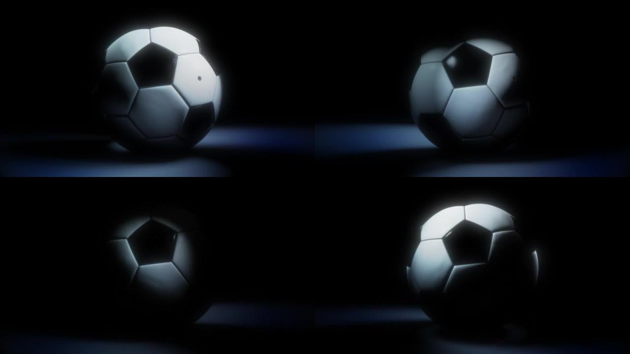 世界杯足球视频循环与神秘的光建立