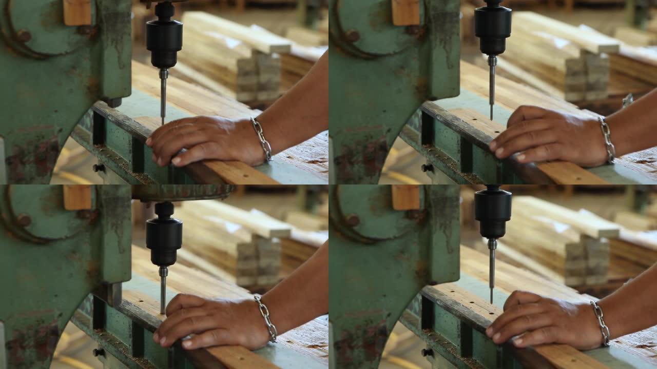 家具厂的木材冲孔工具