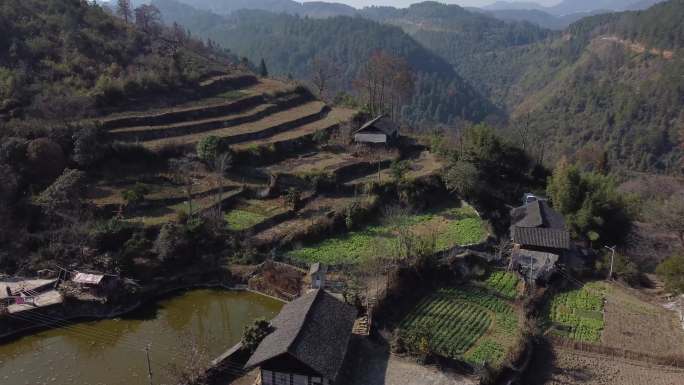 传统古村庄古村落风光拍摄