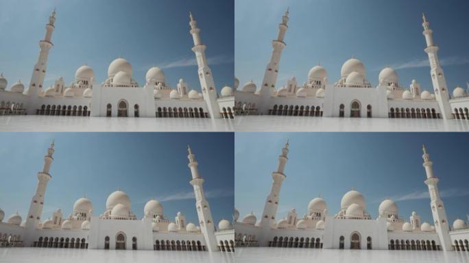 阿布扎比白色大清真寺外观