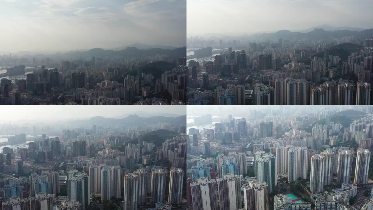 香港观塘2021年9月06日: 香港九龙侧鸟瞰图