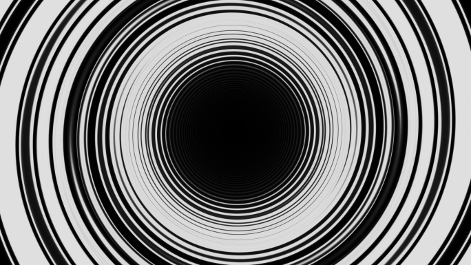 黑白光圈光环圆环节奏电音VJ