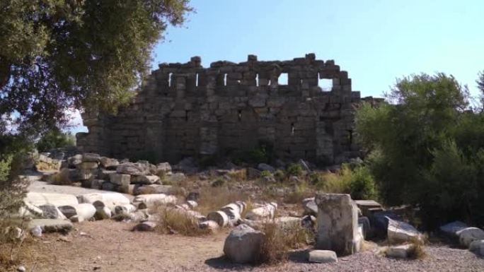 塞德古城遗址。塞德土耳其城的旧废墟