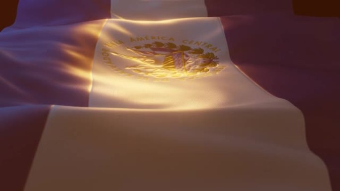 萨尔瓦多国旗与大气照明