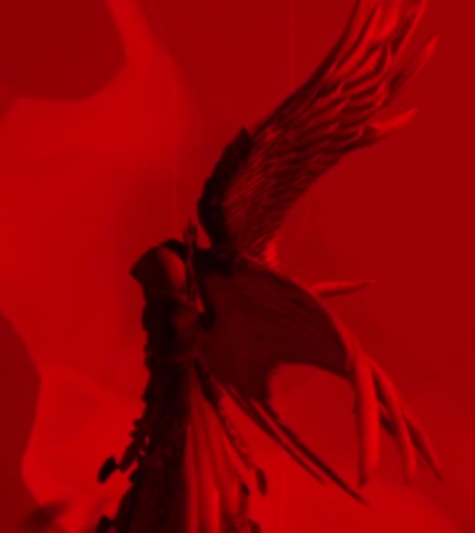 垂直视频-手中剑的死亡天使动画