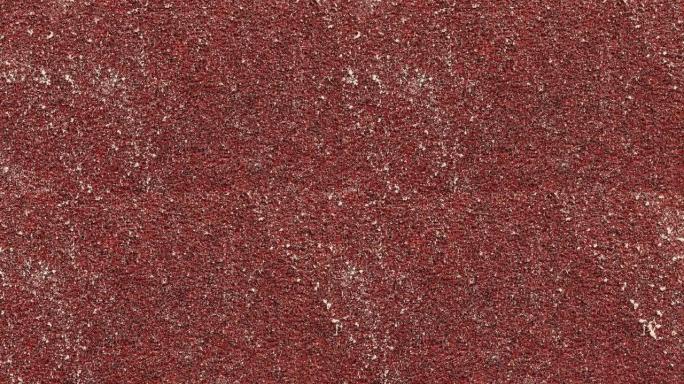 新红砂纸纹理无缝循环。粗糙的砂砾磨料背景。二手谷物金刚砂背景。
