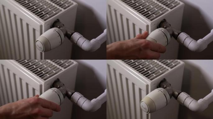 打开家用暖气。将热水供应的调节器(开关)切换到加热散热器。