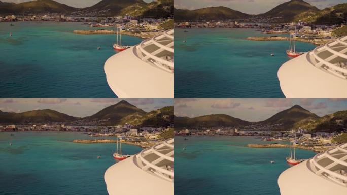 皇家加勒比游轮和谐海洋概述圣托马斯美属维尔京岛。