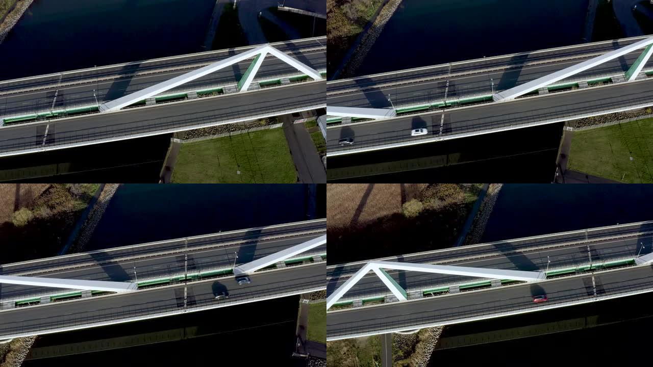 欧登塞桥上的无人机