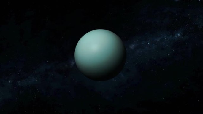 旋转观看3d天王星现实行星空间