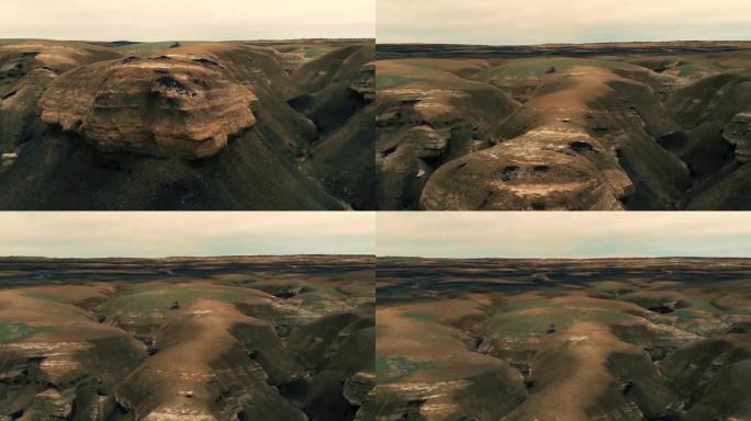 新墨西哥州盖洛普市ah shi sle pah荒野研究的无人机镜头。