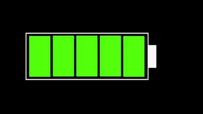 3D。电池充电指示器图标。手机电池电量，颜色收集