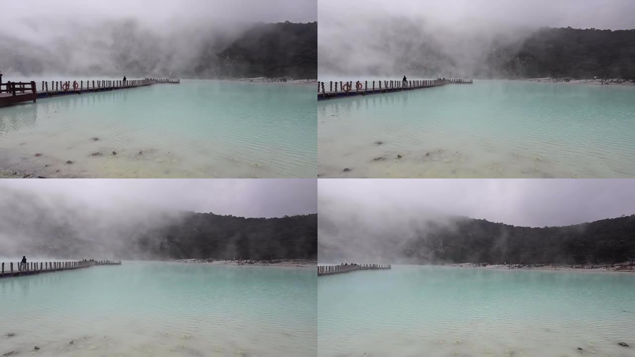 印度尼西亚-西爪哇的Kawah Putih或White Crater