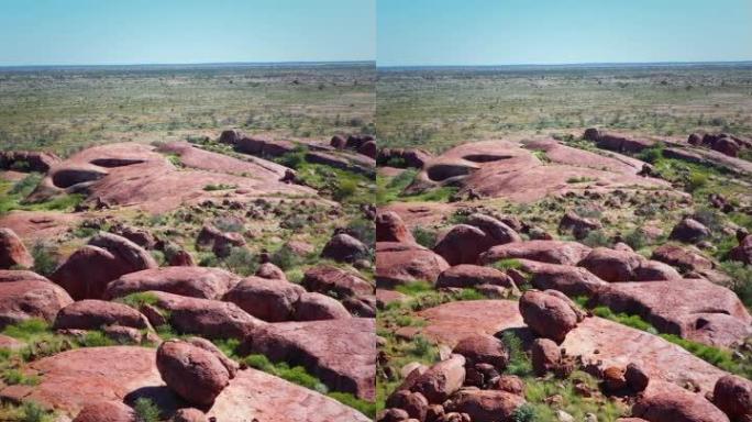 澳洲内陆的圆形红色岩石